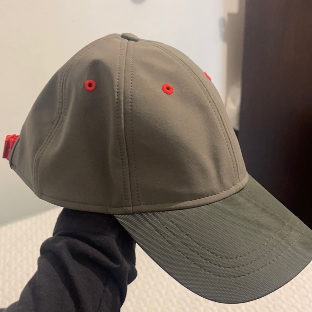 Lululemon Army Green/Orange Nylon Hat